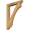 Ekena Millwork Imperial Traditional Rough Sawn Bracket w/ Offset Brace, Western Red Cedar, 6"W x 36"D x 48"H BKT0604X36X48IMP01RWR - alternate 1